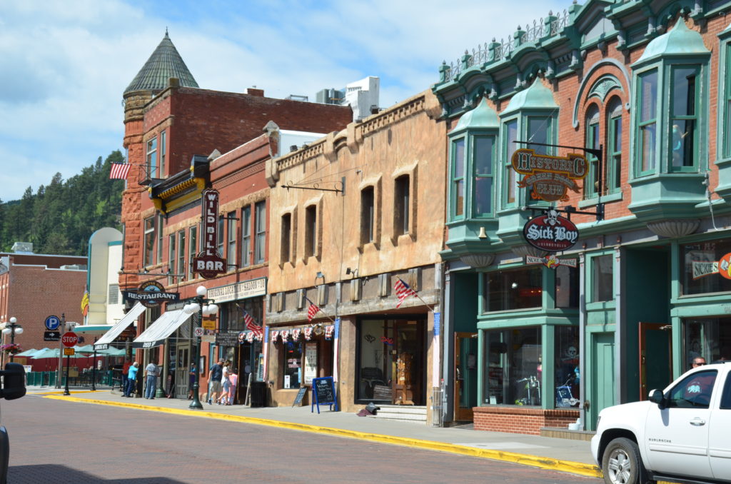 Main street in Deadwood, Wyoming